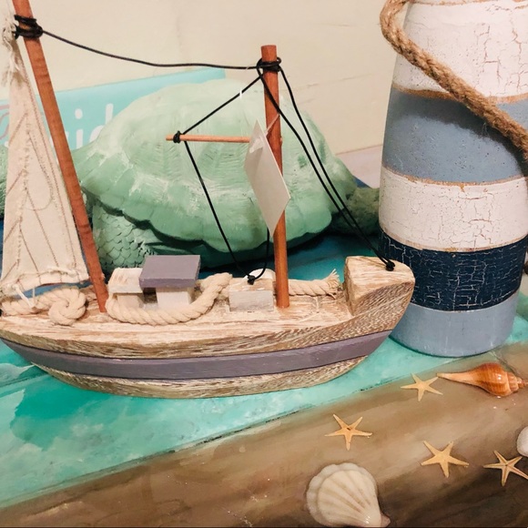 Nautical Beach Decor 1 piece Set (ship only) - Picture 1 of 4